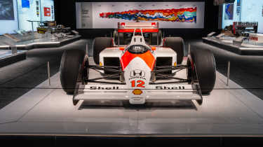 McLaren MP4/4 on display at London F1 exhibition