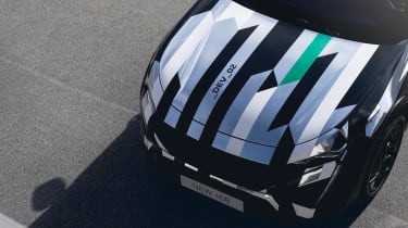 Peugeot 408 test car teaser image - front