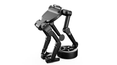 Renault Calvin - rear bending over to pick up tyre