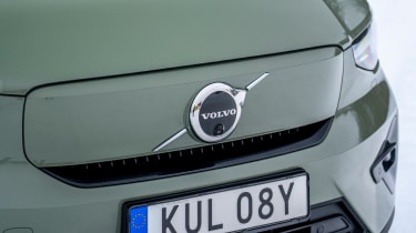 Volvo EX40 prototype - front badge