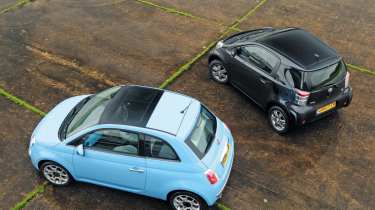 Fiat 500 TwinAir vs. Toyota iQ