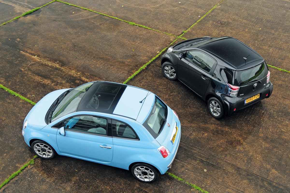 Fiat 500 TwinAir vs. Toyota iQ | Car Group Tests | | Auto Express