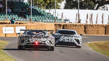 Toyota GT prototype Goodwood 2025 rear
