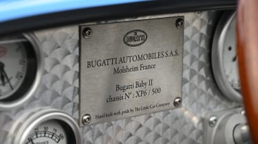 Little Car Company Bugatti Type 35 - dashboard plaque