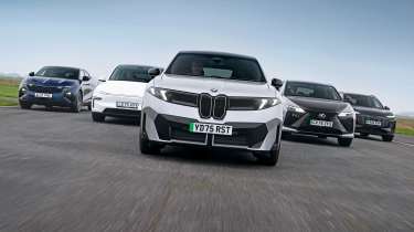 Premium electric SUV supertest - front tracking