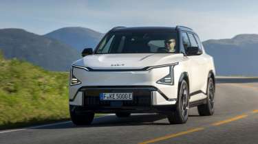 Kia EV5 GT - front cornering