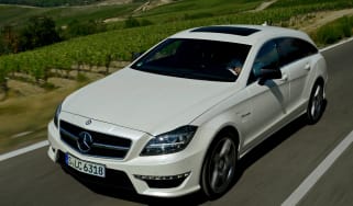 Mercedes CLS 63 AMG Shooting Brake front tracking