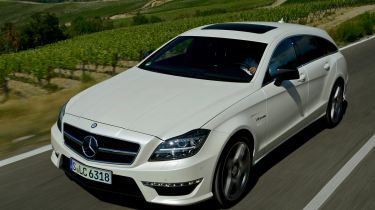 Mercedes CLS 63 AMG Shooting Brake front tracking