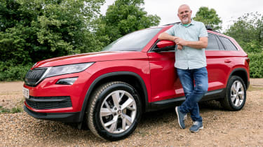 Owner Philip Roberts with their Skoda Kodiaq