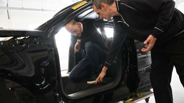 Halewood factory - inspecting chassis