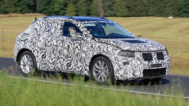 Volkswagen Polo SUV - spy shot front tracking 2