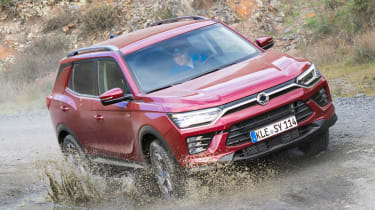SsangYong Korando - front off-road action