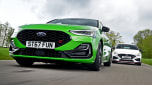 Ford Focus ST Track Pack vs Hyundai i10 - front tracking