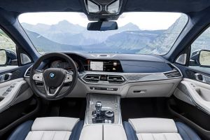 BMW X7 spy shot - interior