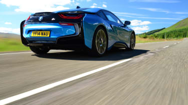 BMW i8 UK rear