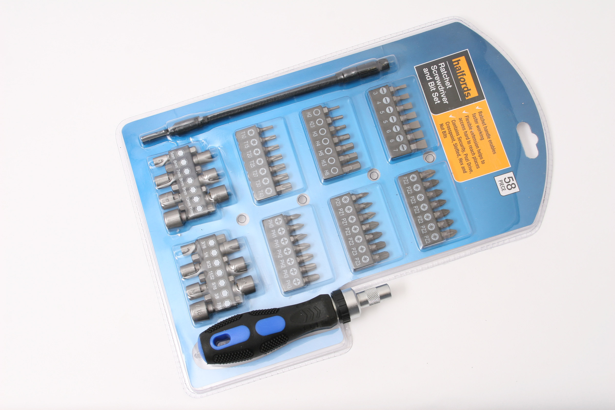 Halfords Ratchet Screwdriver and Bit Set Auto Express