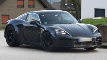 Porsche Cayman spy shot - front 3/4