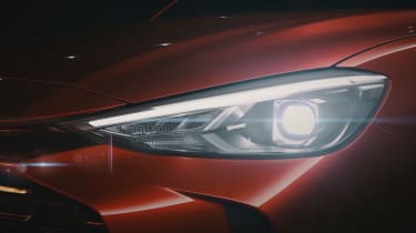 New MG ZS Hybrid teaser - front headlight 