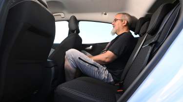 Dean Gibson sat in the Ford Puma Gen-E