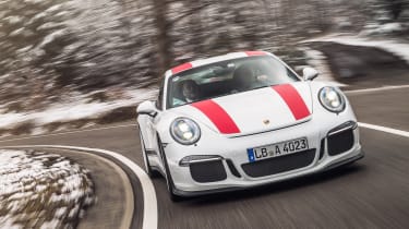 Porsche 911 R ride review - front cornering