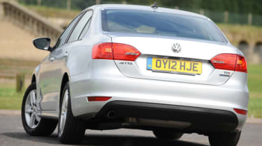 VW Jetta rear cornering