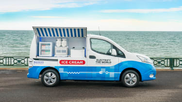 Nissan ice cream van - side static