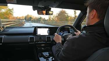 Alastair Crooks driving the Toyota Urban Cruiser