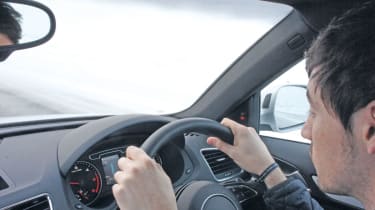 Audi Q3 driving
