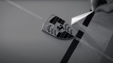 Porsche 963 teaser - Porsche badge