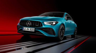 Mercedes-AMG CLA 45 - blue coupe front