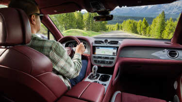 Alastair Crooks driving the Bentley Bentayga Speed