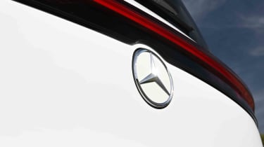 Mercedes GLB electric - tailgate Mercedes badge
