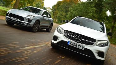 Mercedes GLC 43 vs Porsche Macan S - header