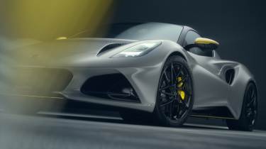 Lotus Emira Turbo SE - grey front angled