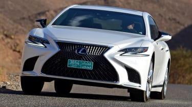 Lexus LS 500h 2018 review - front grille