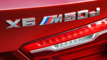 New BMW X6 M50d 2014 badge
