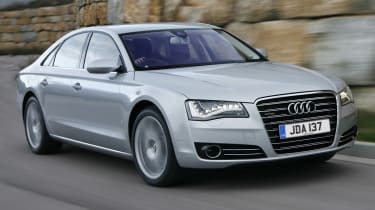 Audi A8 saloon front tracking