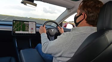 Thatcham road safety tech test - driving