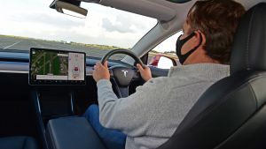 Thatcham road safety tech test - driving