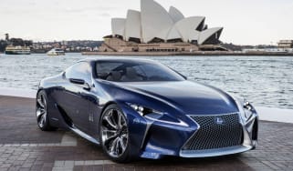 Lexus LF-LC Blue concept front Sydney Opera House