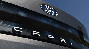 Electric car charging mega test - Ford Capri badge