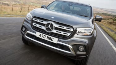 Mercedes X-Class review - front grey