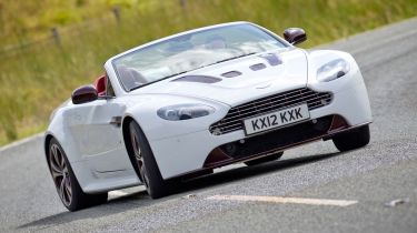 Aston Martin V12 Vantage Roadster front cornering