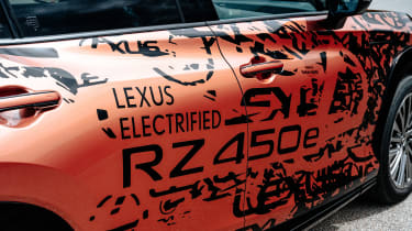 Lexus RZ 450e prototype - side detail