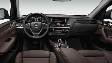 BMW X3 facelift cabin