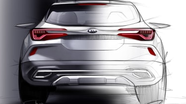 Kia small SUV - rear teaser