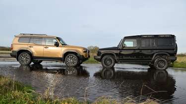 Toyota Land Cruiser and Ineos Grenadier - face-to-face static