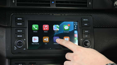 Upgraded eBay BMW 330Ci - infotainment screen 