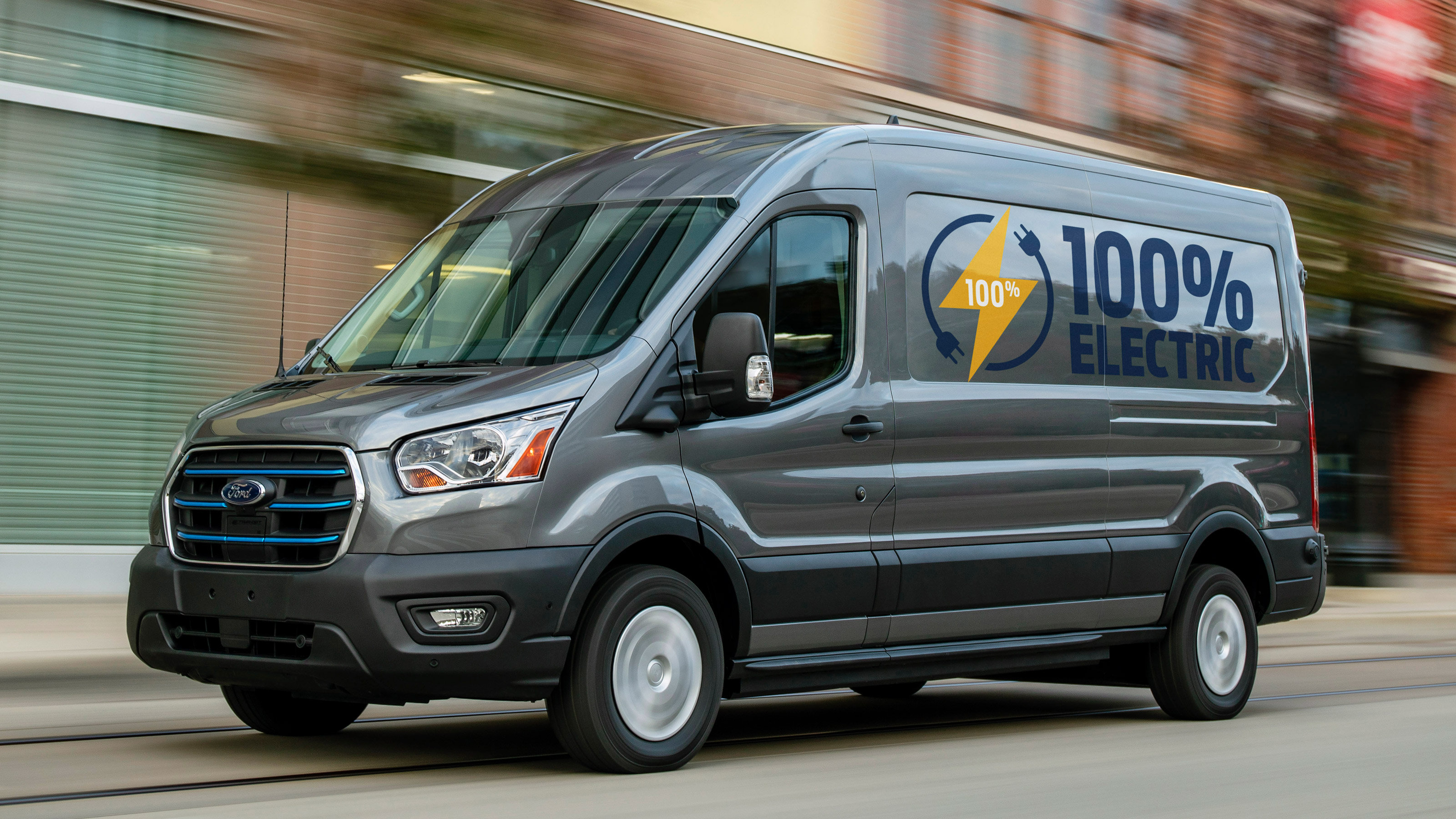 New all-electric Ford E-Transit van 