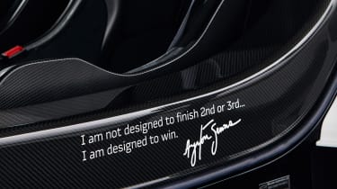 McLaren P1 GTR produced by MSO - Senna quote